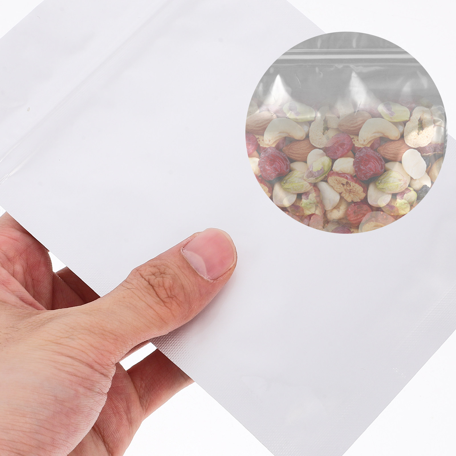 Snacks Food Usa - 50 Stück Luftdichte Wiederverschließbare Beutel Lebensmittelaufbewahrungsbeutel