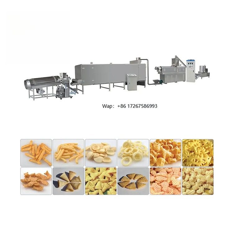 Food Snacks To Make - Hochwertige Multifunktions-Weizen-Maismehl-Puff-Produktionslinie, Käse, Snack, Extruder, Herstellung