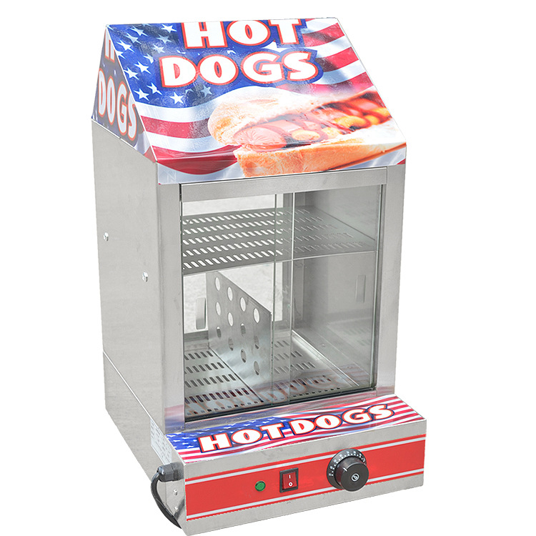 Food E Snacks - Elektrische Theken-Heizvitrine FY-1P-E, Hot-Dog-Wärmehaltegerät für Bäckerei,