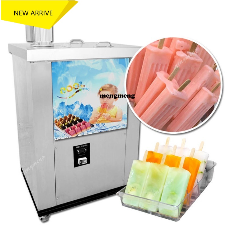 Food Snacks To Make - Kommerzielle Edelstahl-Luftkühlungs-Eis am Stiel-Maschine Kleine Eismaschine