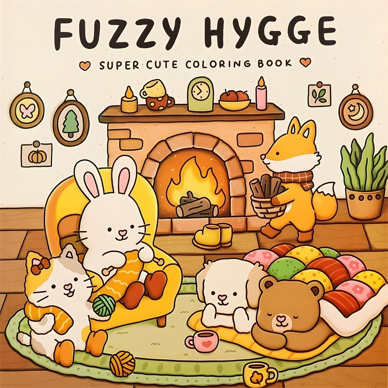 Food Y Snacks Coloring Book - FUZZY HYGGE Mutige, einfache Muster, Malbuch