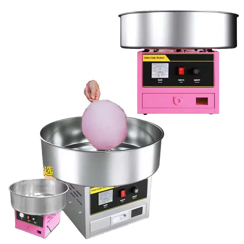 Food Processor Snacks - Gewerbliche Langzeit-Milch-Marshmallow-Maschine, elektrische Tisch-Zuckerwattemaschine aus Edelstahl,