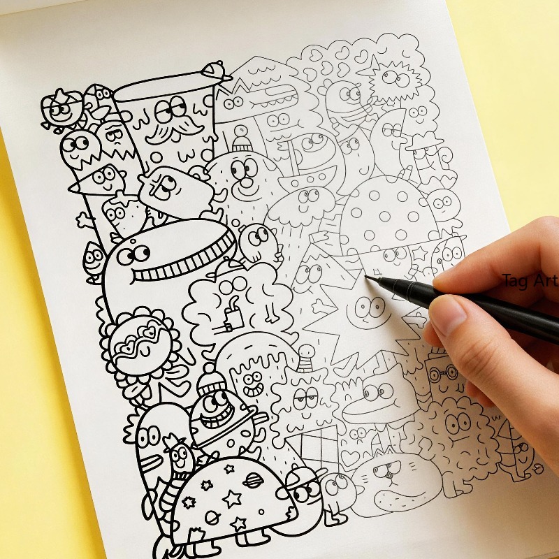 Bilderbuch zur Angstlinderung, – Food Snacks Coloring Book Bewertung und Preis