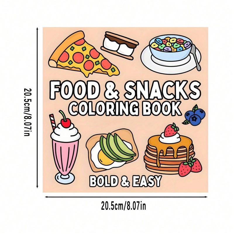 Neues Malbuch mit Lebensmittel – Food Snacks Coloring Book Bewertung und Preis