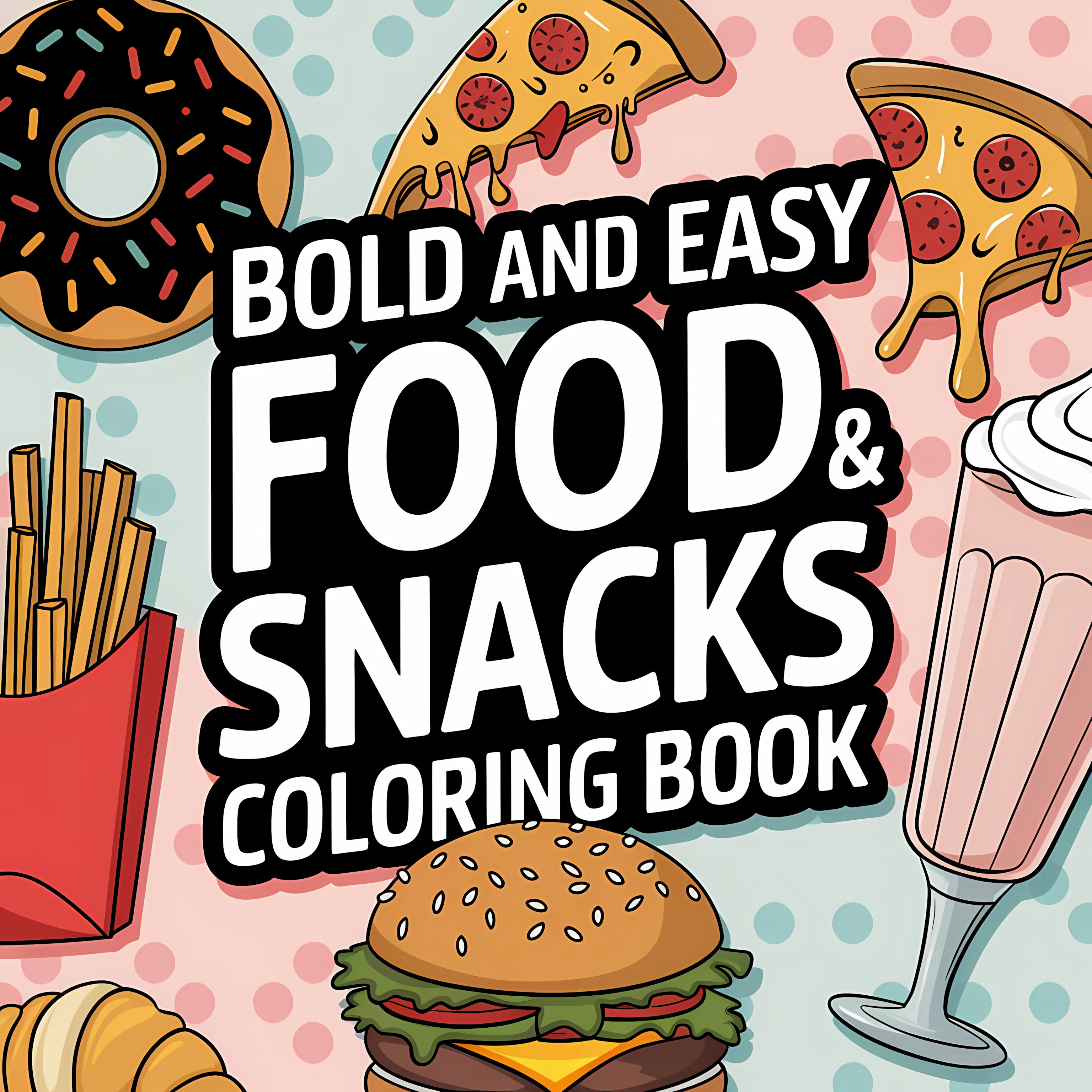 Einfaches Malbuch für Erwachse – Food Snacks Coloring Book Bewertung und Preis