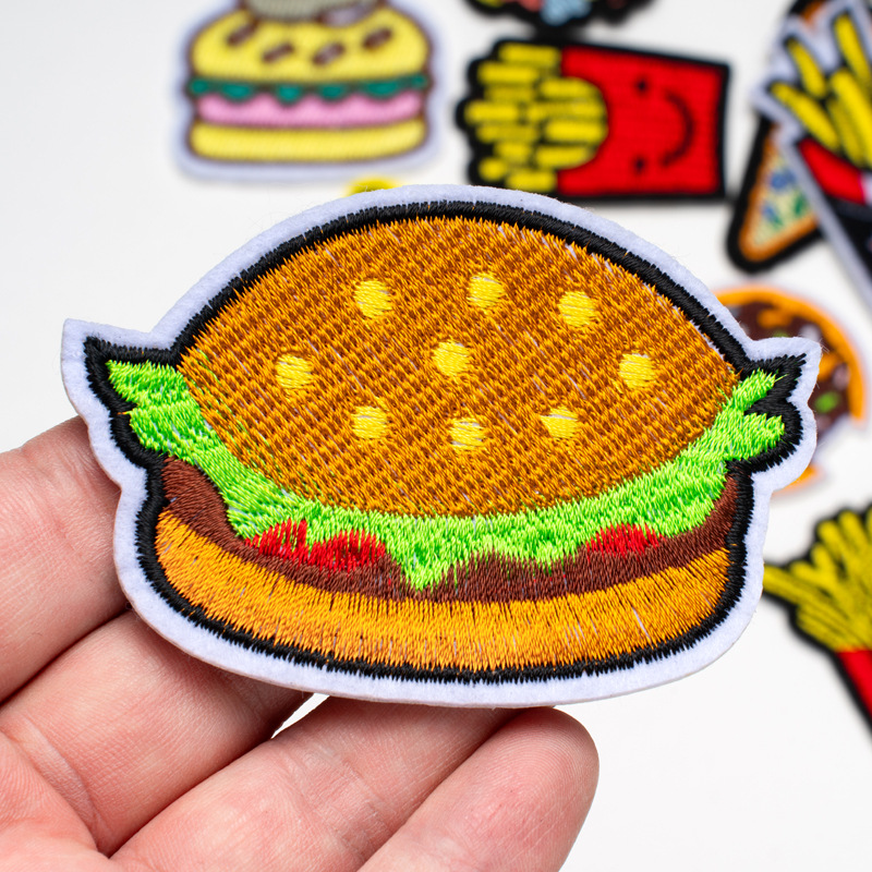 Fast Food-Serie, bestickte Sto – Food Snacks Pictures Bewertung und Preis