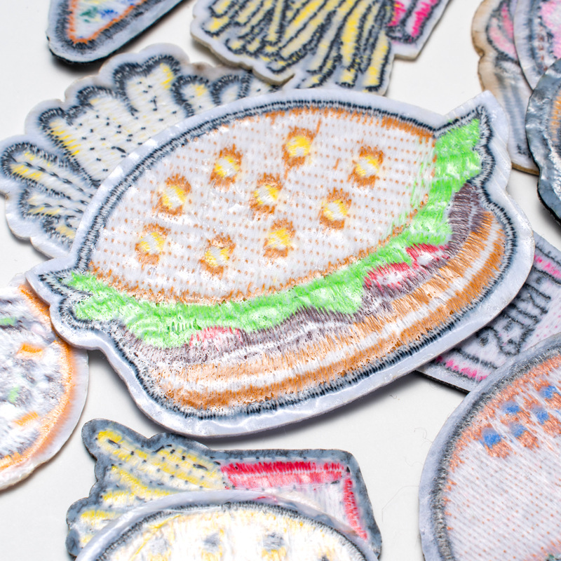 Fast Food-Serie, bestickte Sto – Food Snacks Pictures Bewertung und Preis
