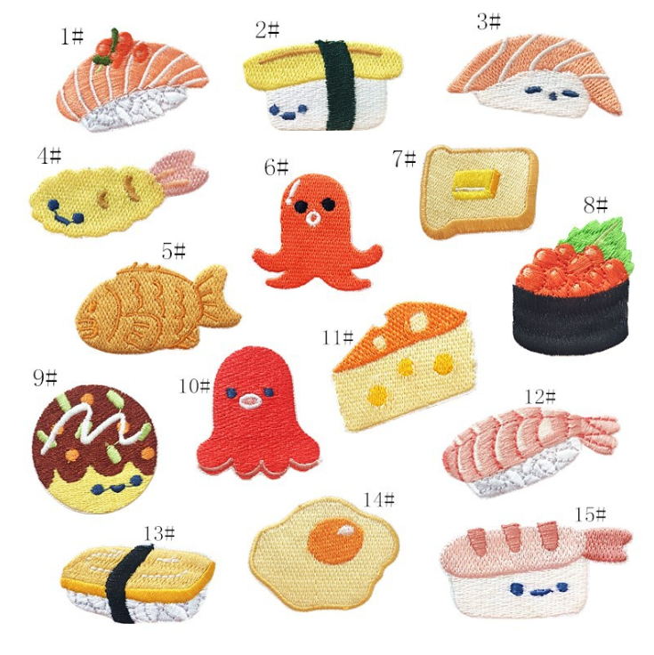 10-teiliges Stickerei-Patch, b – Food Snacks Pictures Bewertung und Preis