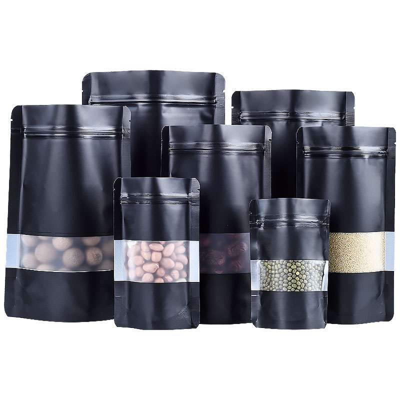 100PCS Stand-up Matte Schwarz  – Food Day Snacks Bewertung und Preis