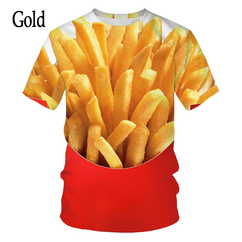 T-Shirt mit Lebensmittel-Grafi – Food Snacks Chips Bewertung und Preis