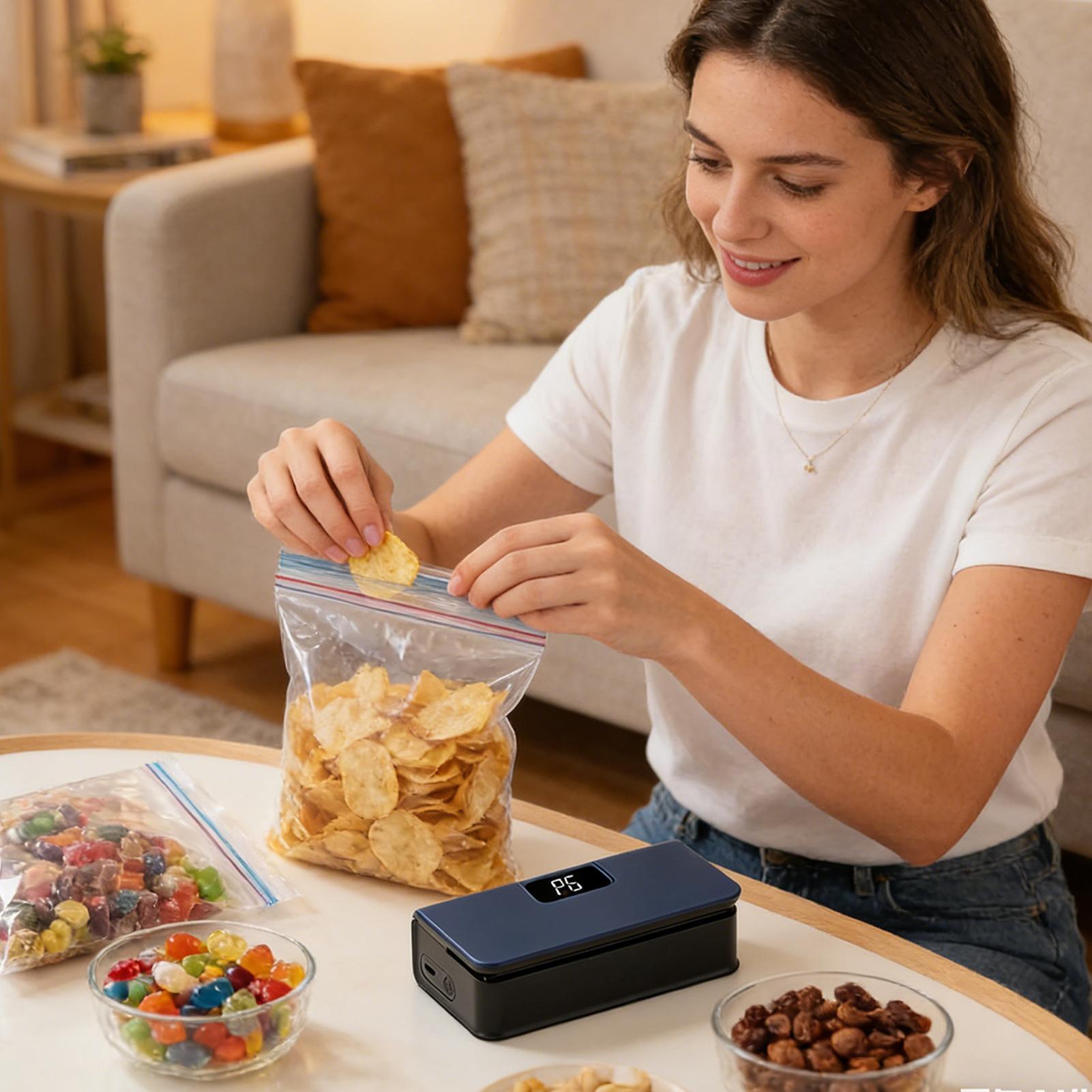 Magnetische Beutelversiegelung – Food Snacks Chips Bewertung und Preis