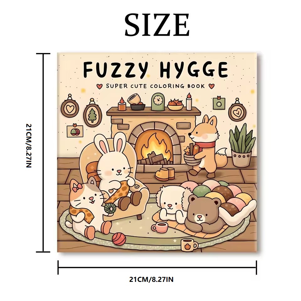 FUZZY HYGGE Mutige, einfache M – Food Y Snacks Coloring Book Bewertung und Preis