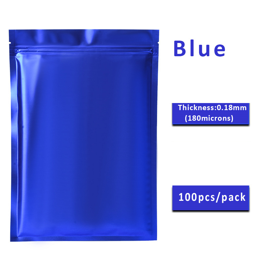 100 Stück matte blaue Folien-R – Snacks Food Usa Bewertung und Preis