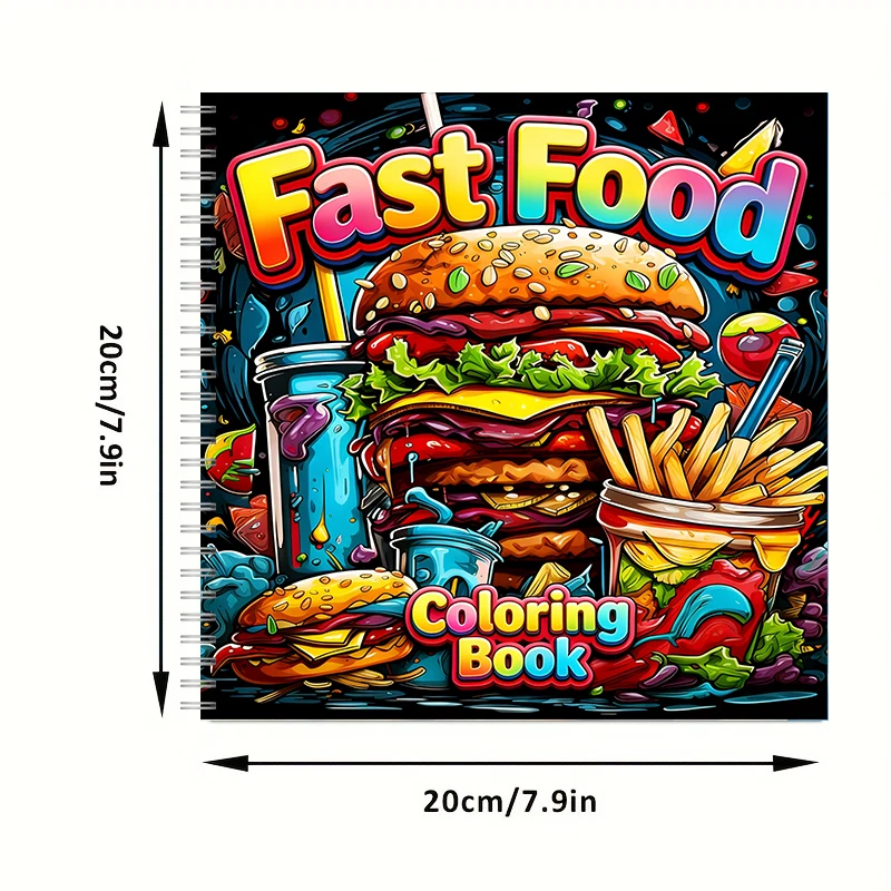 Schnellmalbuch für Erwachsene, – Food Snacks Coloring Book Bewertung und Preis